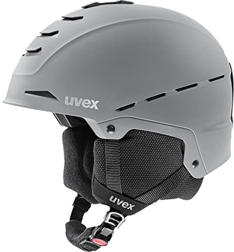 uvex legend 2.0, casco da sci robusto unisex, regolazione individuale delle dimensioni, aerazione ottimizzata, rhino matt, 59-62 cm