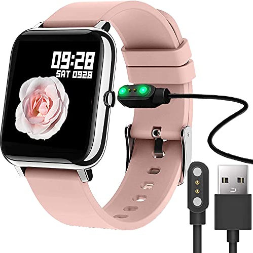 Compatible with Donerton Smartwatch Charger, Giaogor Magnetic USB Charging Cable Replacement Charger for Donerton P22/Popglory Smartwatch/CanMixs, feifuns, kalinco P22 1.4'' smartwatch (Black)