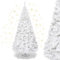 RELAX4LIFE Sapin de Noël Blanc 210 CM, Sapin Noel Artificiel en PVC avec Support en Métal, Arbre de Noël pour Décoration Maison/Bureau/Magasin (Blanc, 210 CM)