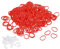 sourcing map Rubber Band Red Stretchable Rubber Elastic Band 0.55inch Dia with S-Clips for Home Office, Pack of 600