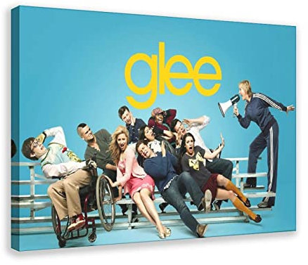FUKITT Demi Lovato Glee Poster auf Leinwand, Schlafzimmer-Dekor, Sportlandschaft, Büro, Raumdekoration, Geschenk, Rahmen-Stil, 50 x 75 cm