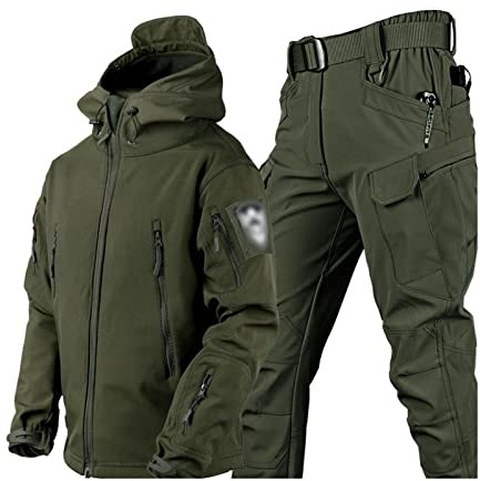 Yytcsjz Skianzüge für Herren, Herren Ski Anzug Winter Wasserdicht Winddicht Kapuze Schneemantel und Hose, Outdoor Sport Schneeanzüge, zum Skifahren und andere Winter Outdoor Ski Aktivitäten