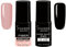 Sincero Salon- Fiberglass Gel Base Glossy Pink und Top Coat Gel Super Shiny INO - Unterlack und Überlack - UV Nagellack für Maniküre - Schutz vor Kratzern - Nagelhärter