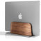 UPERGO Vertical Laptop Stand for Desk, Laptop Holder to Dock MacBook, MacBook Pro and Other Laptops, Black Walnut Wood