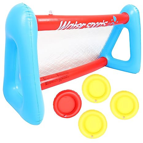 Toyvian 1 Set Water Soccer Kid Toy Kids Volleyball Net Swimming Pool Volleyball Net Soccer Toys Swimming Pool Toys Kidcraft Playset Kids Toy Inflatable Football Stand Pvc Child
