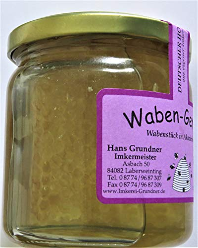 500g Wabenhonig - Wabe im Akazienhonig Honig