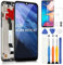 ARSSLY Écran LCD pour Xiaomi Redmi Note 8T M1908C3XG Digitazer LCD Écran Tactile Assemblée avec Outils(Noir avec Cadre, Pas pour Redmi Note 8,6,3)