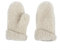 THE COZY SHEEP Weiße Fäustlinge aus 100% Lammwolle | Fausthandschuhe Damen Warm | Merino-Handschuhe & Wollfäustlinge Damen und Herren | Weiche Merinowolle Handschuhe | Mittens Men & Women