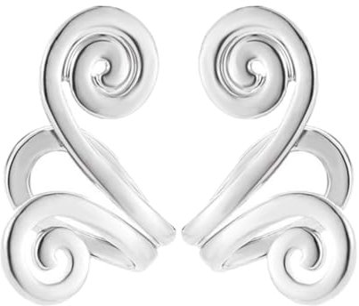 Bimhayuu Schlankheits-Ohrringe Nicht Piercing Akupressur Ohrmanschettenclip Magnetisch Earcuff Akupressur-Massage Akupressur-Schlankheits-Ohrringe Ohrmanschettenclip für Damen Herren (Silber)