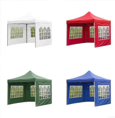 Gartenpavillon, Baldachin, Seitenwand, große Plane, Unterschlupf, Party, Sonnenschutz, Carport, Garage für Shows, Hochzeiten, Partys, Grillen, Camping, Festivals (rot)