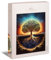 Ulmer Puzzleschmiede - 1000 Teile Puzzle „Yggdrasil“ - wunderbar inszeniertes, anspruchsvolles Puzzlemotiv - der Weltenbaum zwischen Oberwelt, Erde und Unterwelt - Puzzle-Qualität Made in Germany