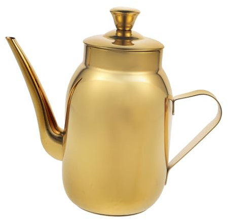 PHENOFICE Bottiglia Erogatrice per in Acciaio Inossidabile da Cucina 300 Ml Contenitore per D'oliva Contenitore per Salsa per Grasso Design Facile da Versare