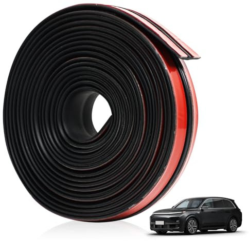 Annlpoy Bande d'Étanchéité en Caoutchouc, 3M Universelle en Caoutchouc pour Voiture, Joint de Porte et Pare-Brise Avant/Arrière, Résistant aux Anti-Poussière Anti-Pluie Anti-Bruit Installation Facile