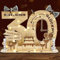 Belillpipi 2025 Originelle 30 Geburtstag Deko Geburtstag Holz mit LED, Frauen & Männer Geldgeschenke Geburtstag Pixel Retro Holz-Schild Gästebuch für Geschenke, Partys, Geburtstage, Jubiläum