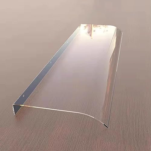 Transparentes Türvordach im modernen Stil mit UV-Schutzdach, 3,5 mm Dicke Polycarbonat-Abdeckung, ideal für Hausfronten (50 x 350 cm)