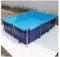 Piscina de lona de PVC Piscina de lona for peces de cultivo agrícola, pecera plegable, estanque de peces duradero for exteriores, tanque de retención temporal for koi, tortugas, natación(3*1*0.7m)