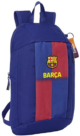 safta FC Barcelona 1. Team 25/26, Mini-Rucksack für den täglichen Gebrauch, ideal für Kinder verschiedener Altersgruppen, bequem und vielseitig, Qualität und Widerstandsfähigkeit, 22 x 10 x 39 cm