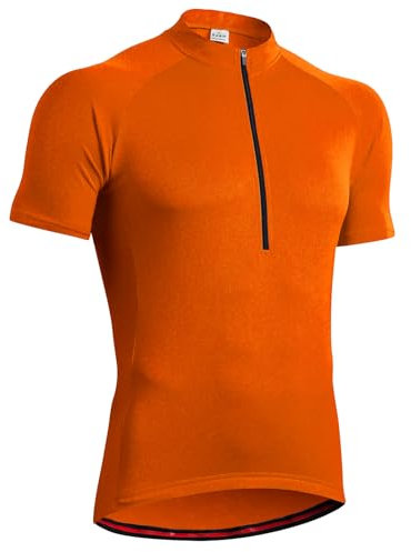 GarBull Herren Radtrikot Fahrradtrikot Kurzarm, Fahrradbekleidung Fahrrad Trikot T Shirt für Männer, Atmungsaktive Cycling Jersey Schnell Trocknen Radsport Bekleidung