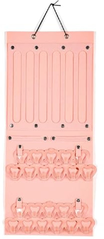 Bortivier Baby Hair Accessory Organizer, Bow Holder for Girls Hair Bows, Use Hair Bows Holder Large Felt Hair Clips Storage Hanger
