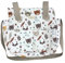 Bolso para Carrito de Paseo de bebé - Universal - Gran Capacidad - Bolsillos Exterior e Interiores (Animales Bosque)