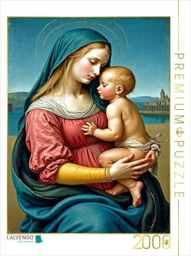 CALVENDO Puzzle Inspiriert von Raffael/Madonna Tempi (1508) | 2000 Teile Lege-Größe 67 x 90 cm Foto-Puzzle für glückliche Stunden
