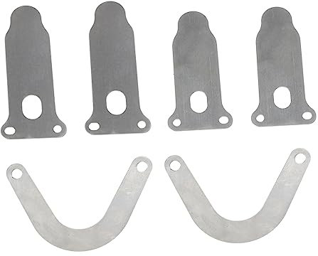 Gatuida 6 Stück Ventilplattenzubehör Set Kompressor Teile Luftpumpe Luftventile Metall Silber