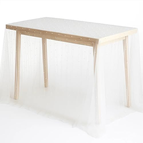 Tischläufer Hochzeit, Hochzeitsdeko Tisch, Tischdeko Hochzeit, Tischläufer Weiß, Perfekt Für Tischdekoration, Hochzeitsfeiern Und DIY-Projekte, 80x400 cm Weiß