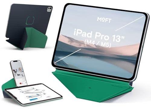 MOFT Dynamic Folio Hülle für 13 iPad Pro (M4 2024/M5 2025), Schlanke Magnetische Tablet Hülle mit Ständer und über 20 Betrachtungswinkeln, Auto Wake/Sleep-Funktion - Navy Blue