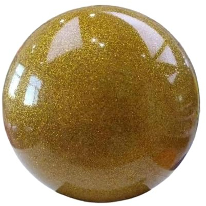 Oshhni Gymnastikball Technikball Rhythmische Trainingsball Übungsball Aus PVC für Kinder Tanzpraxis Heimfitness Gymnastikwettkampf, Gold
