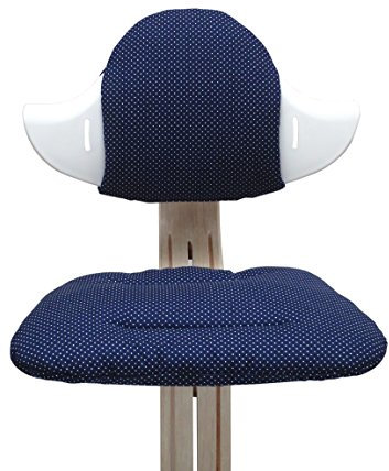 Blausberg Baby - Sitzkissen Set für Nomi Hochstuhl von Evomove - Blau Pünktchen