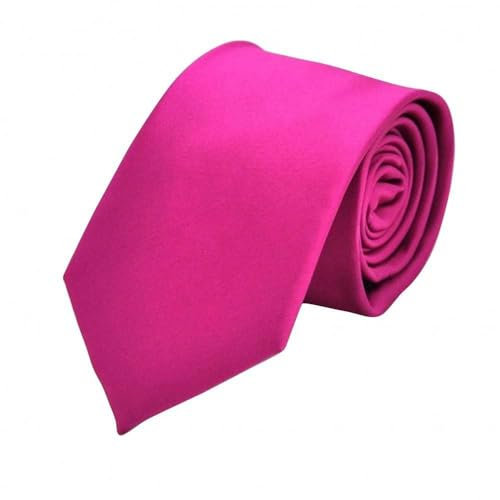 Attora - Cravate Fuchsia uni. Classique