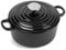 BK Cookware German Enamelled Iron, 24 cm/4.2 Litre Dutch Oven Casserole Dish with Lid, Induction, Dishwasher & Oven Safe, Black