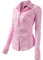 Chemise Femme Manche Longue Basic, Chemise Femme Casual ELégant Bureau Tunique Femme Mode Tee Top Haut Blouse (EU50,Rose)