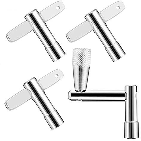 EASTROCK Schlagzeugschlüssel 4 Stück Schlagzeug Tuning Key stimmschlüssel schlagzeug für Schlagzeuger Schlagzeug Trommel Schlaginstrumente,Silber…