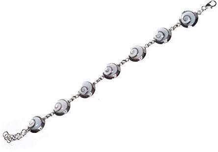 Windalf Vintage Armkette SILINA 19 cm Shiva Eyes Freundschafts Armband 925 Sterlingsilber