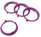 KONIKON 4X Zentrierringe 70,1 x 65,1 mm Violett Felgenringe Adapterringe für Verschiedene Felgen passend für Opel, Peugeot, Volvo