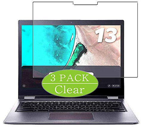 VacFun Lot de 3 Clair Film de Protection d'écran, Compatible avec Acer Chromebook Spin 713 CP713-2W-A38P E 13.5, Film Protecteur sans Bulles(Non vitre Verre trempé)