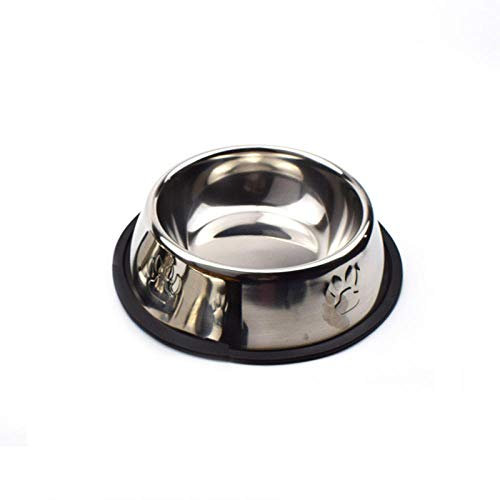 Platos para Perro Platos para Gato Cuenco De Acero Inoxidable para Perros Y Gatos Cuencos De Alimentación Antideslizantes Alimentador De Agua Plato De Comida para Perros Productos para Gatos Y Cacho