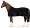 Equinate Abschwitzdecke Nevada aus Fleece mit Widerristpolster und Kreuzbegurtung 135cm Schwarz