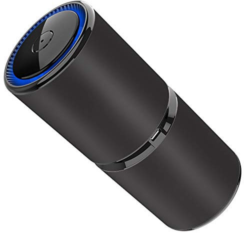 TOTMOX Mini puerto USB portátil de coche purificador de aire de iones negativos humidificador ambientador, generador de iones, generador de oxígeno, purificador de aire limpio