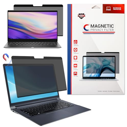 LAMA Magnétique Filtre de Confidentialité pour MacBook Air 13 (2018-2020) et MacBook Pro 13 (2016-2020), Ordinateur Portable avec Protection de la Vie privée, Anti-lumière Bleue et Anti-reflet