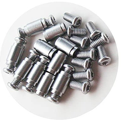 Perni di arresto distanziatori per coltelli da tasca, perni di arresto per coltelli EDC, rivetti per coltelli pieghevoli, elementi di fissaggio per alberi, confezione da 10 (B)