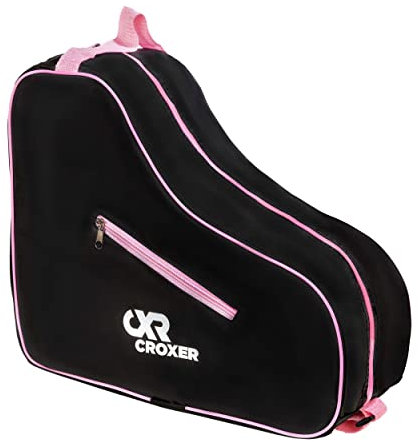 Croxer Tasche für Inlineskates, Rollschuhe MOX Black/Pink oder Black/Blue (S/M (39,5x33x19,5), Black/Pink)