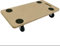 AQS INTERNATIONAL 200KG Anti Slip, Dolly Cart Trolley, Wooden Wheeled Moving Platform Swivel 4 Castor Wheel Board Truck Heavy Furniture Transporter