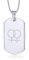 Pride Halskette Lesbian Gay Pride Halsketten Anhänger für Frauen Titan Stahl Dog Tag Schmuck