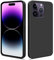 HSP Cover per Apple iPhone 14 Pro [repellente alla polvere] Custodia protettiva in silicone TPU premium | antigraffio antiurto | Protezione della fotocamera | Vestibilità perfetta sottile | Nero