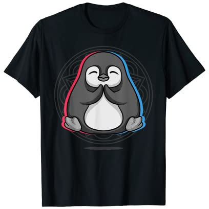 Yoga Pinguin Meditation Acro Vinyasa Hatha Pinguin Yoga T-Shirt