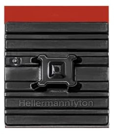 HellermannTyton - Lot de 10 embases adhésives Série FlexTack FMB pour Surfaces Rondes et angulaires
