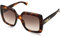 Furla Unisex SFU685 Sunglasses, 0752 Avana Scura Lucida, 4XL