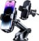 MP-MALL Car Phone Holder 【2024 Newest & Strongest】 Dashboard Windscreen Vent Clip Handsfree Mobile Mount Stand Cradle for 15 Pro Max 14 13 12 All Phones